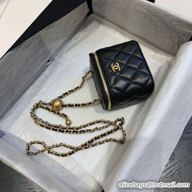 Low Price Chanel Original Small classic chain box handbag AP1447 black