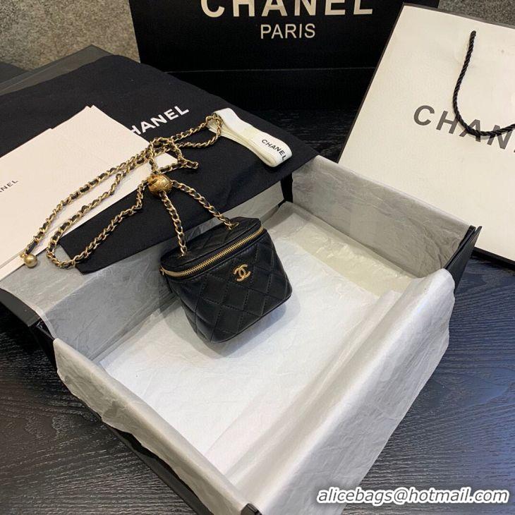 Low Price Chanel Original Small classic chain box handbag AP1447 black