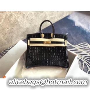 Best Grade Hermes Birkin Bag Original Leather crocodile HBK35 black