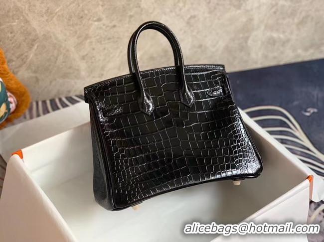 Best Grade Hermes Birkin Bag Original Leather crocodile HBK35 black