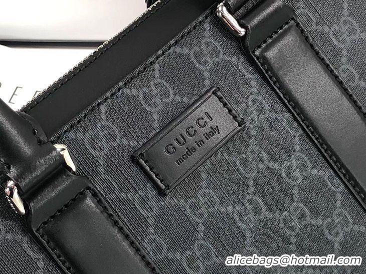 Shop Duplicate  Gucci GG Original Leather tote bag 474135 black