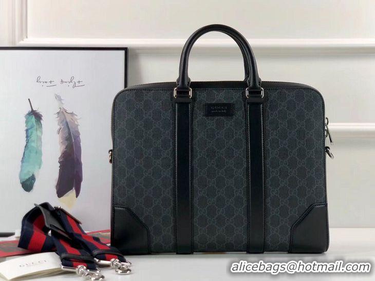 Shop Duplicate  Gucci GG Original Leather tote bag 474135 black