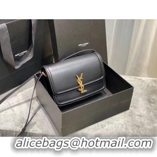 Popular Style SOLFERINO MEDIUM SATCHEL IN BOX SAINT LAURENT LEATHER Y63435 black