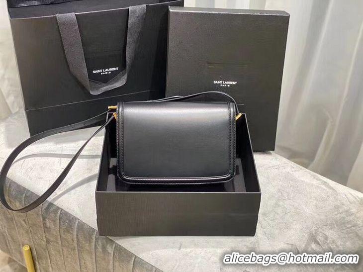 Popular Style SOLFERINO MEDIUM SATCHEL IN BOX SAINT LAURENT LEATHER Y63435 black