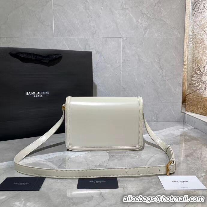 Good Product SOLFERINO MEDIUM SATCHEL IN BOX SAINT LAURENT LEATHER Y63435 white