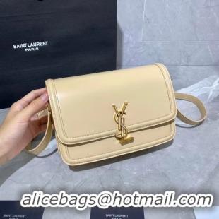 Well Crafted SOLFERINO MEDIUM SATCHEL IN BOX SAINT LAURENT LEATHER Y63435 Beige