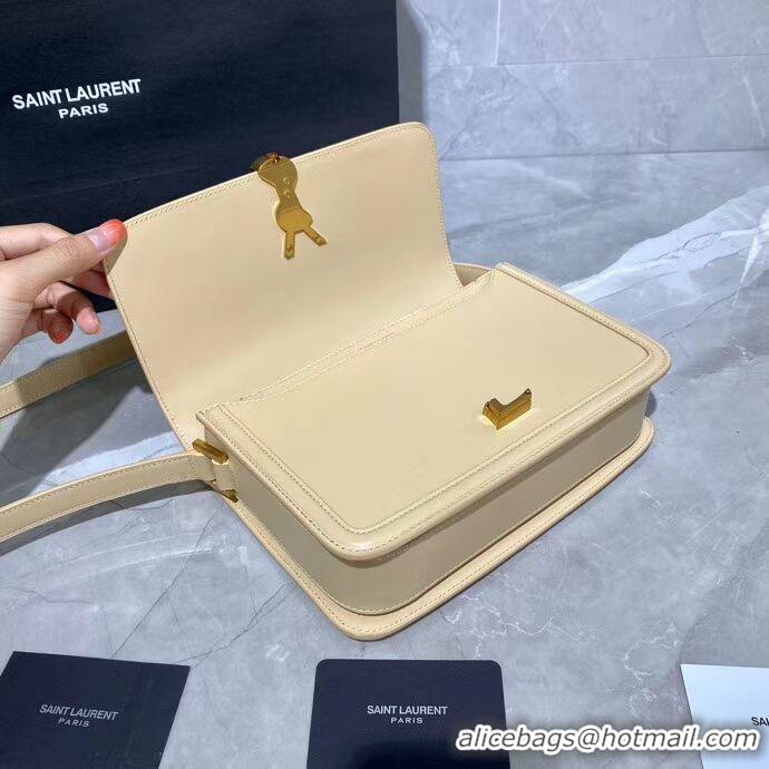 Well Crafted SOLFERINO MEDIUM SATCHEL IN BOX SAINT LAURENT LEATHER Y63435 Beige