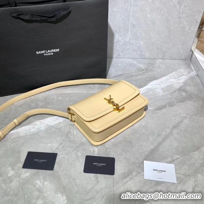 Well Crafted SOLFERINO MEDIUM SATCHEL IN BOX SAINT LAURENT LEATHER Y63435 Beige