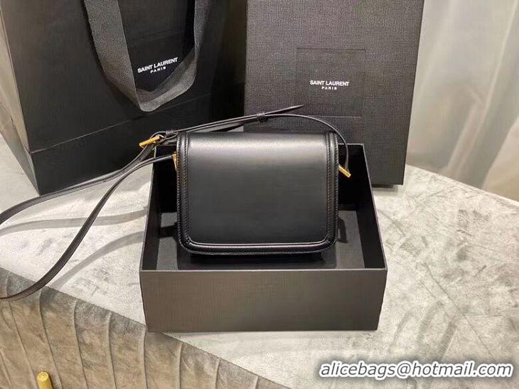 Luxury Classic SOLFERINO SMALL SATCHEL IN BOX SAINT LAURENT LEATHER 63430 black