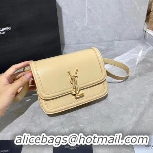 Good Looking SOLFERINO SMALL SATCHEL IN BOX SAINT LAURENT LEATHER 63430 Beige