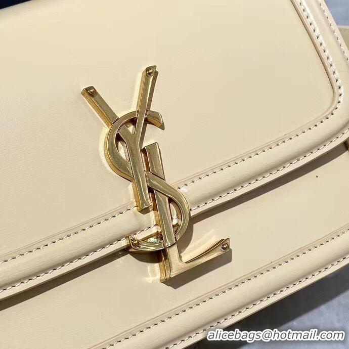 Good Looking SOLFERINO SMALL SATCHEL IN BOX SAINT LAURENT LEATHER 63430 Beige