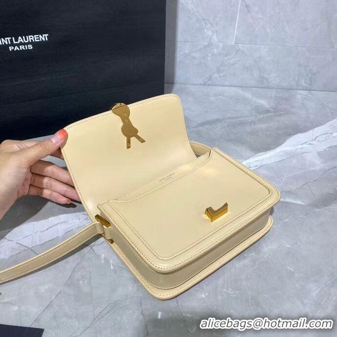 Good Looking SOLFERINO SMALL SATCHEL IN BOX SAINT LAURENT LEATHER 63430 Beige