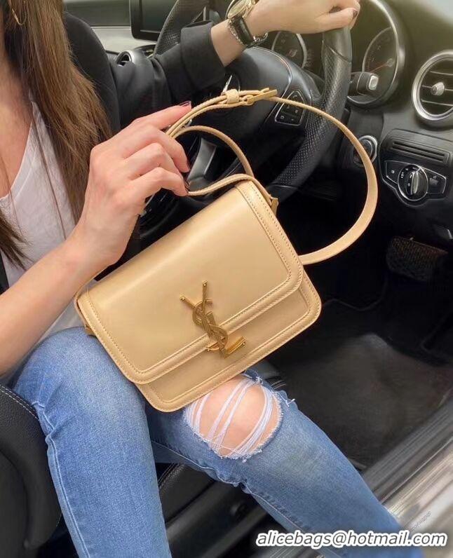 Good Looking SOLFERINO SMALL SATCHEL IN BOX SAINT LAURENT LEATHER 63430 Beige