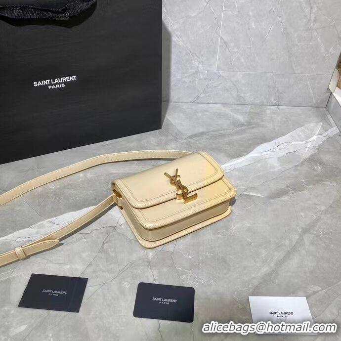 Good Looking SOLFERINO SMALL SATCHEL IN BOX SAINT LAURENT LEATHER 63430 Beige