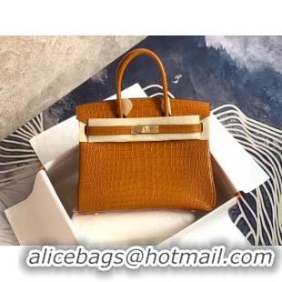 Best Product Hermes Birkin Bag Original Leather crocodile HBK35 brown