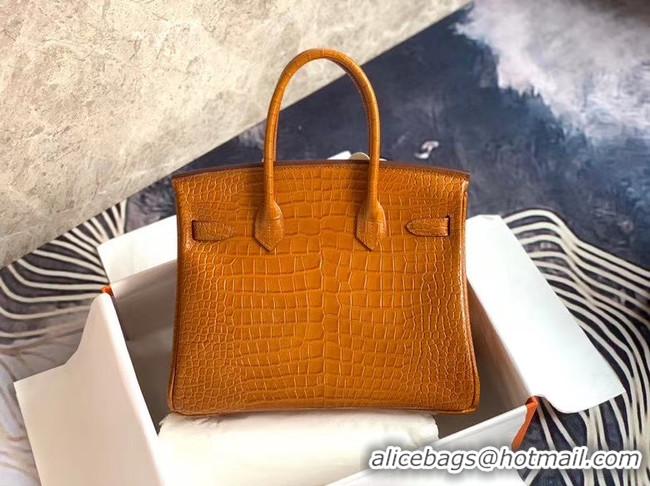 Best Product Hermes Birkin Bag Original Leather crocodile HBK35 brown