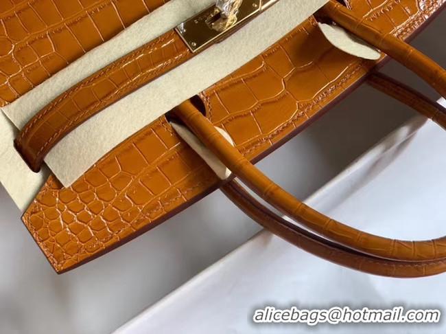 Best Product Hermes Birkin Bag Original Leather crocodile HBK35 brown