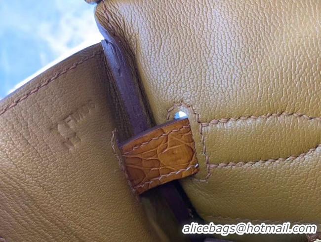 Best Product Hermes Birkin Bag Original Leather crocodile HBK35 brown