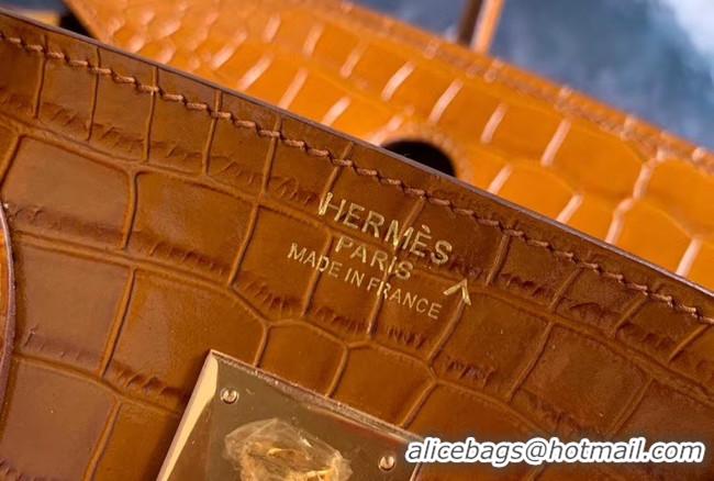 Best Product Hermes Birkin Bag Original Leather crocodile HBK35 brown