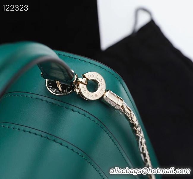 Super Quality Bvlgari Serpenti Forever leather small crossbody bag 20289 Emerald