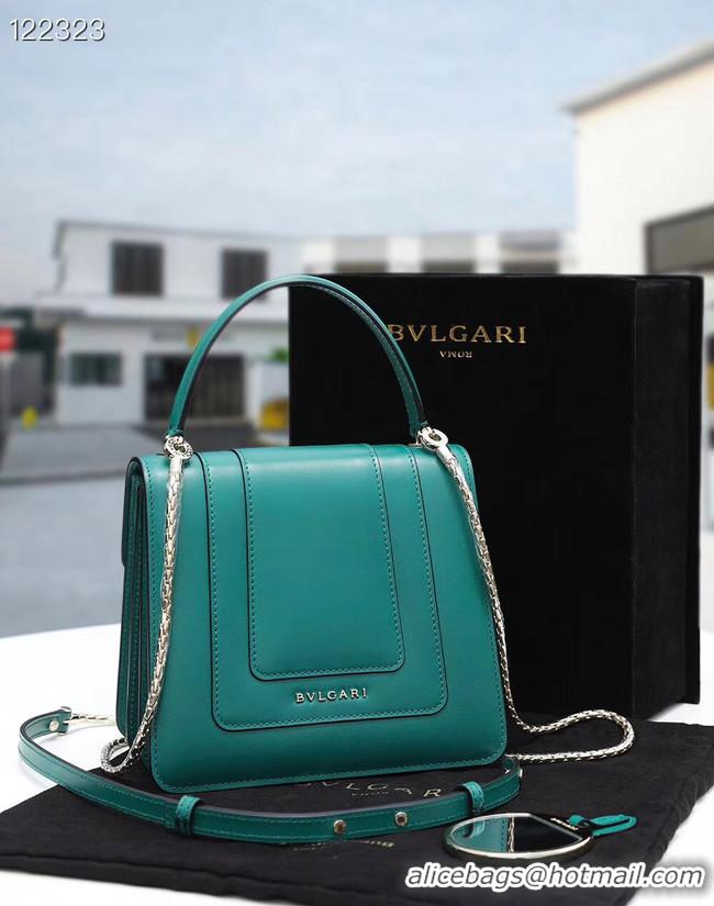 Super Quality Bvlgari Serpenti Forever leather small crossbody bag 20289 Emerald