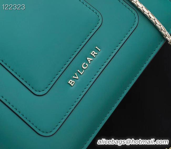 Super Quality Bvlgari Serpenti Forever leather small crossbody bag 20289 Emerald