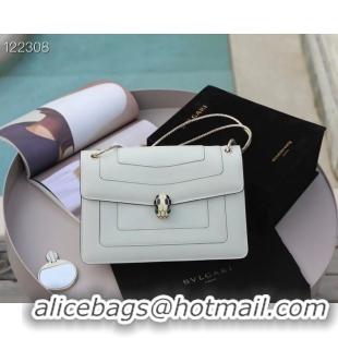 AAAAA Bvlgari Serpenti Forever leather small crossbody bag 20291 white