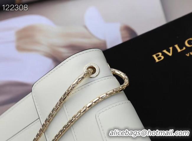 AAAAA Bvlgari Serpenti Forever leather small crossbody bag 20291 white