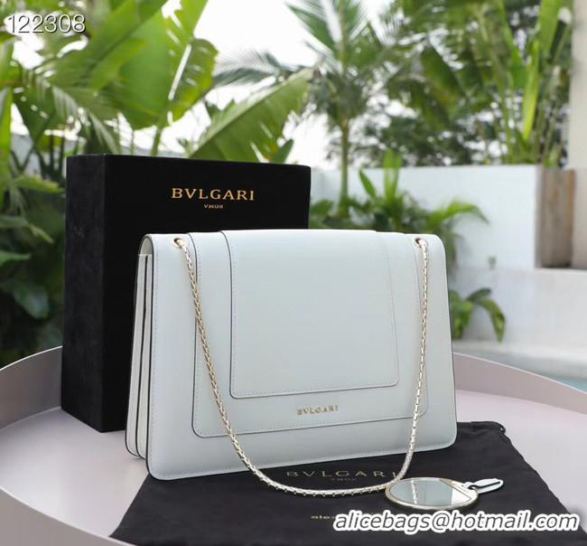 AAAAA Bvlgari Serpenti Forever leather small crossbody bag 20291 white