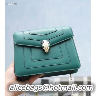 Affordable Price Bvlgari Serpenti Forever leather small crossbody bag 20291 Emerald