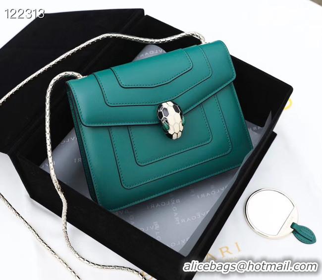 Affordable Price Bvlgari Serpenti Forever leather small crossbody bag 20291 Emerald