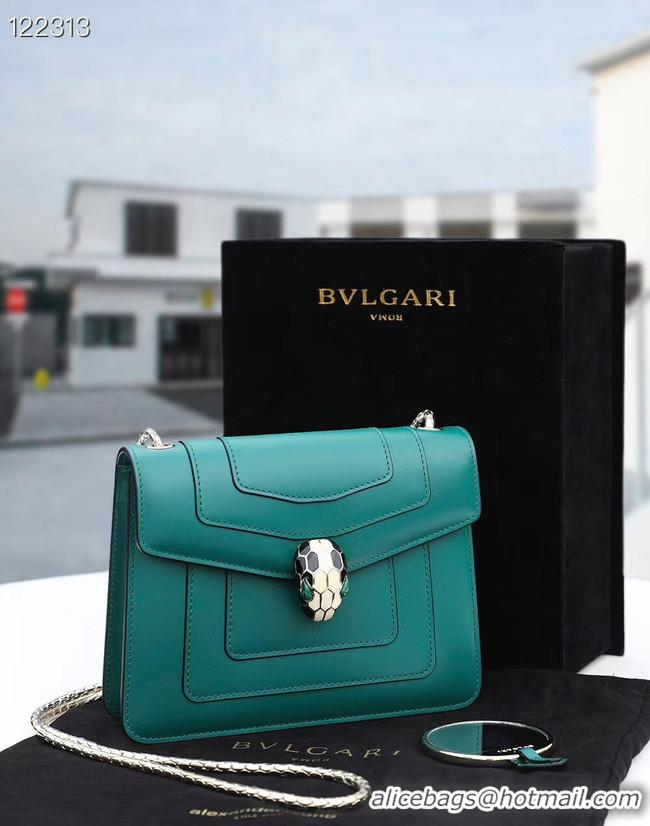 Affordable Price Bvlgari Serpenti Forever leather small crossbody bag 20291 Emerald