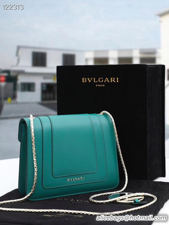 Affordable Price Bvlgari Serpenti Forever leather small crossbody bag 20291 Emerald