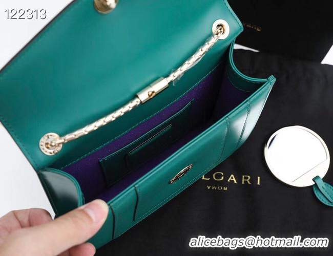 Affordable Price Bvlgari Serpenti Forever leather small crossbody bag 20291 Emerald