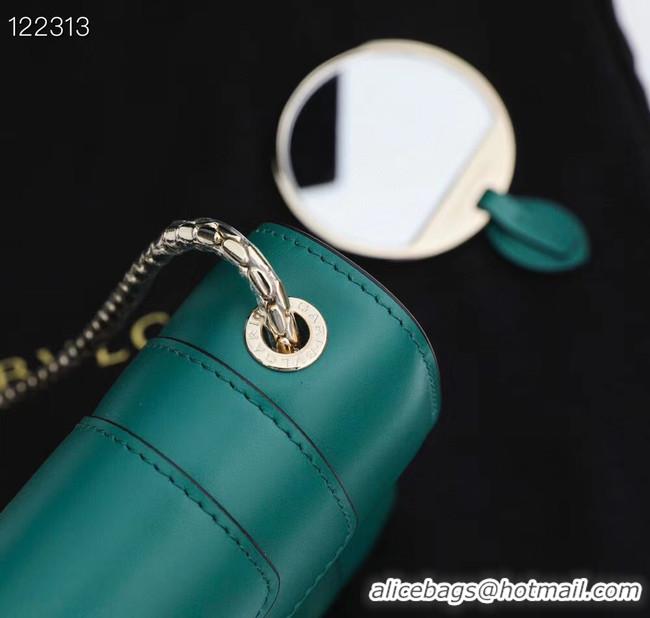 Affordable Price Bvlgari Serpenti Forever leather small crossbody bag 20291 Emerald