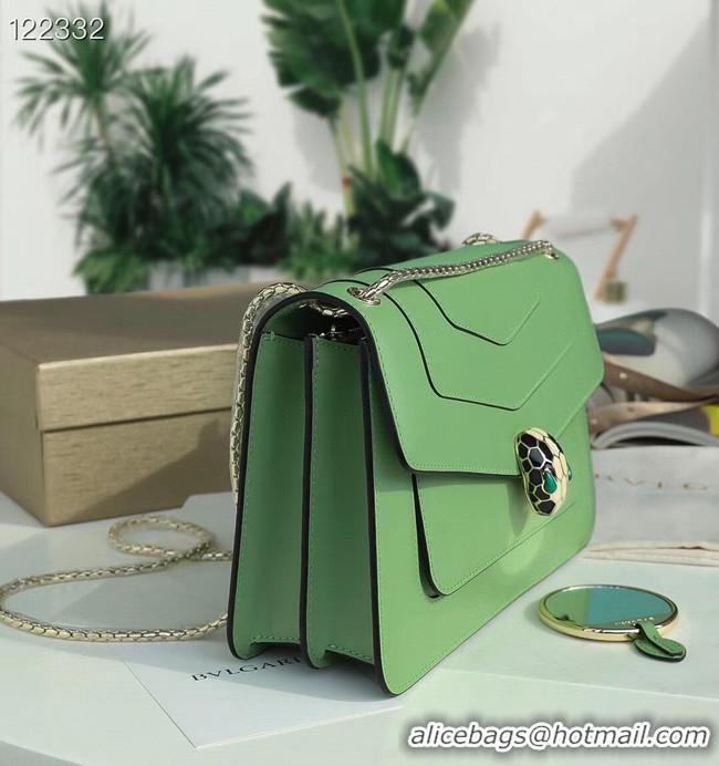 Good Product Bvlgari Serpenti Forever leather small crossbody bag 29286 green