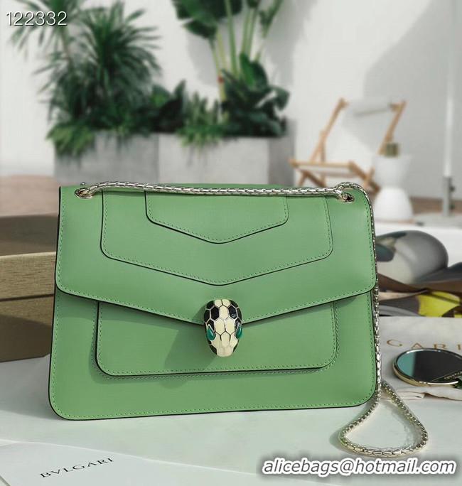 Good Product Bvlgari Serpenti Forever leather small crossbody bag 29286 green