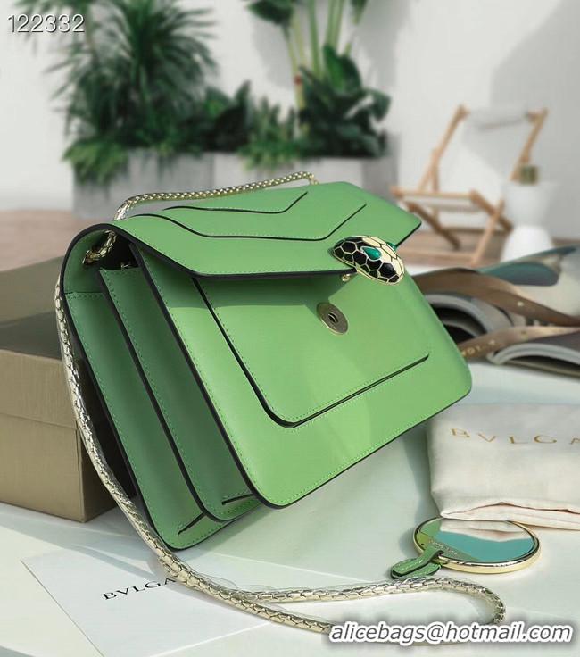 Good Product Bvlgari Serpenti Forever leather small crossbody bag 29286 green