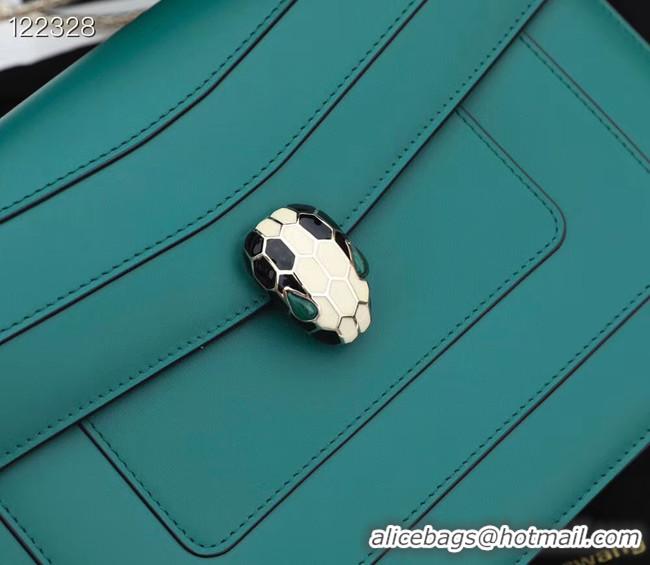 Most Popular Bvlgari Serpenti Forever leather crossbody bag 20288 Emerald