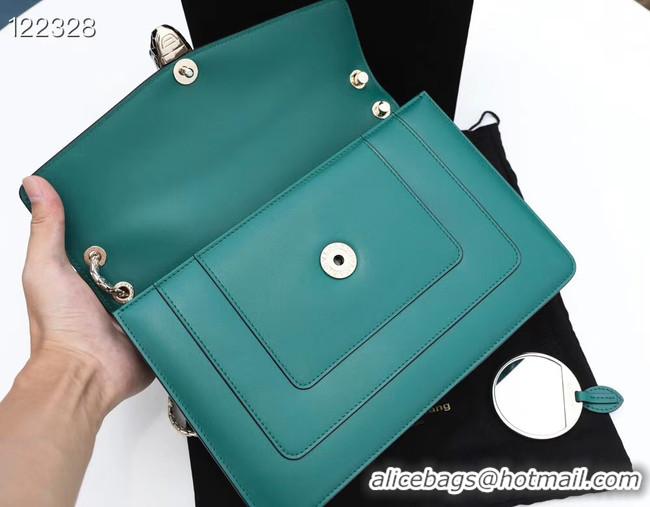 Most Popular Bvlgari Serpenti Forever leather crossbody bag 20288 Emerald