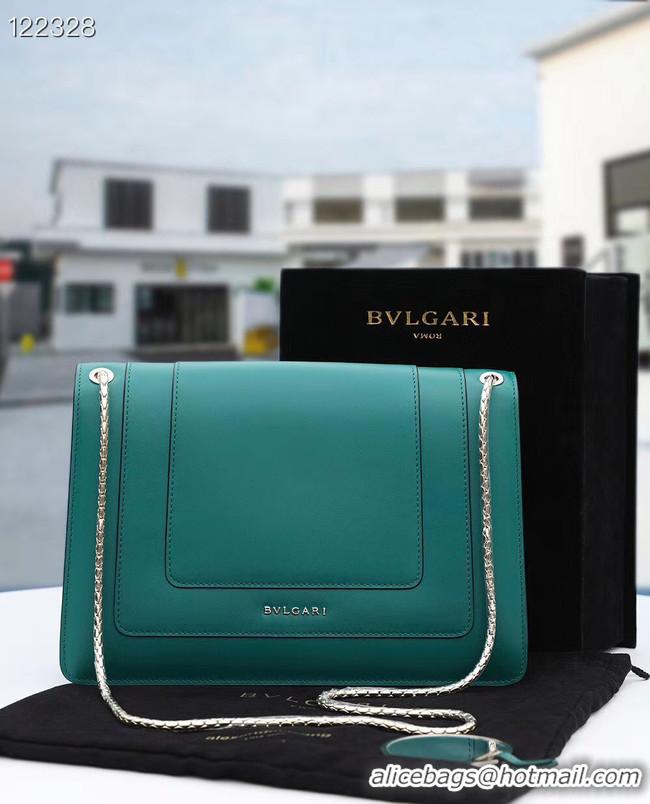 Most Popular Bvlgari Serpenti Forever leather crossbody bag 20288 Emerald