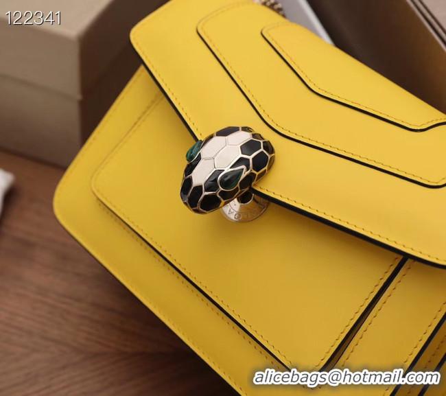 Reasonable Price Bvlgari Serpenti Forever leather small crossbody bag 20287 yellow