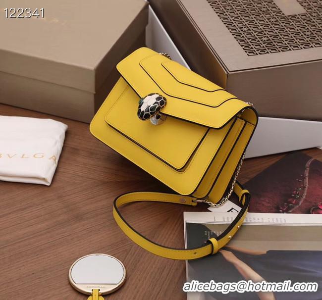 Reasonable Price Bvlgari Serpenti Forever leather small crossbody bag 20287 yellow