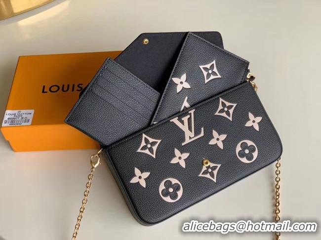 Discount Louis Vuitton Original POCHETTE FELICIE Chain Bag M69977 black