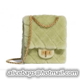 Luxury Cheap Chanel mini 2.55 handbag AS1961 Green