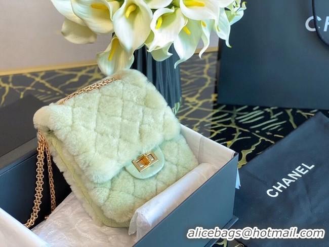 Luxury Cheap Chanel mini 2.55 handbag AS1961 Green