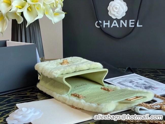 Luxury Cheap Chanel mini 2.55 handbag AS1961 Green