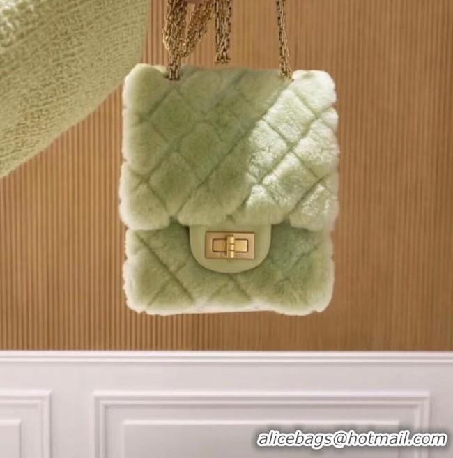 Luxury Cheap Chanel mini 2.55 handbag AS1961 Green