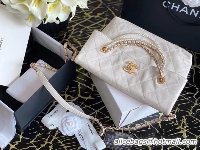 Best Price Chanel Original shopping bag AS2213 white