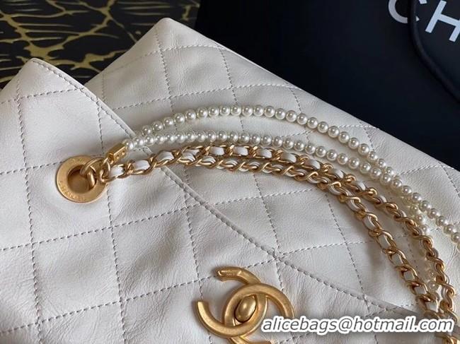 Best Price Chanel Original shopping bag AS2213 white